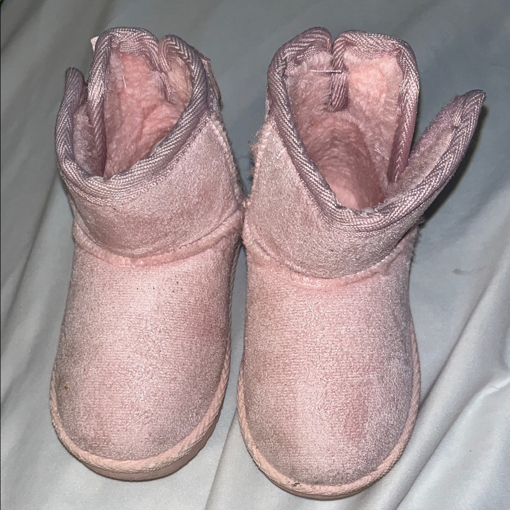 Olivia Miller Girl - Boot - Glitter Pink Butterfly - Toddler Size 7
